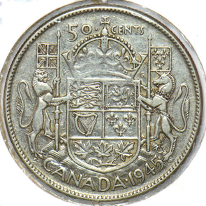 Canada 1945 50 Cents Lion animal Horse Georgivs VI 902200 combine shipping