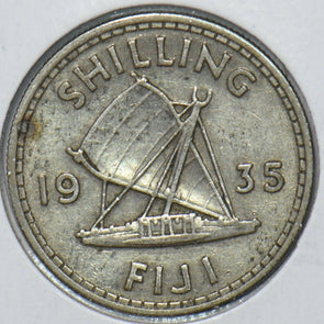 Fiji 1935 Shilling 151191 combine shipping