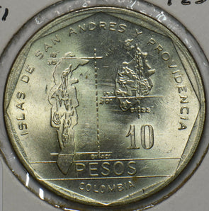 Colombia 1981 10 Pesos Horse animal 196299 combine shipping