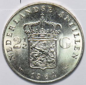 Netherlands Antilles 1964 2 1/2 Gulden 293763 combine shipping