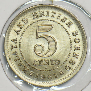 Malaya and British Borneo 1961 H 5 Cents 197695 combine shipping