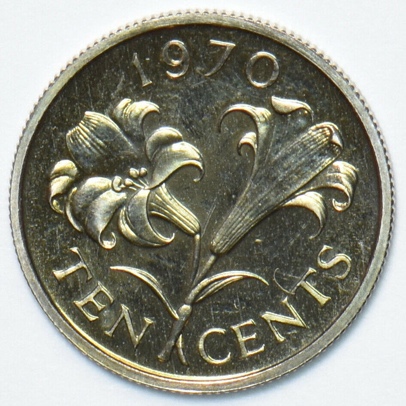 Bermuda 1970 10 Cents Proof 903313 combine shipping