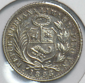 Peru 1898 1/2 Dinero 192692 combine shipping