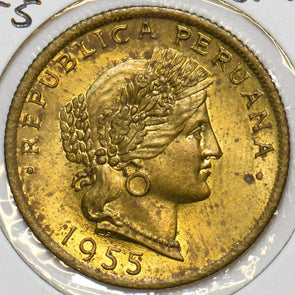 Peru 1955 20 Centavos 297714 combine shipping
