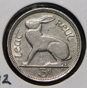 Ireland 1940 3 Pence Hare animal  291731 combine shipping