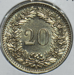 Switzerland 1939 20 Rappen 297479 combine shipping