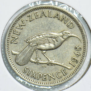 New Zealand 1948 6 Pence Bird animal 197892 combine shipping