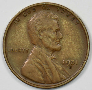 1931-S Lincoln Wheat Cent XF U0340