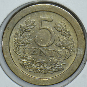 Netherlands 1907 5 Cents 291617 combine shipping