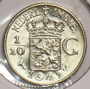 Netherlands East Indies 1942 S 1/10 Gulden 199207 combine shipping