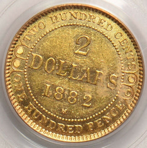 Canada 1882 H $2 gold PCGS AU55 NEWFOUNDLAND PC1177 combine shipping
