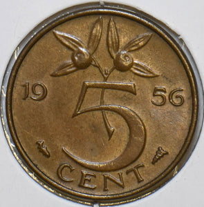 Netherlands 1956 5 Cents 152487 combine shipping