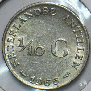 Netherlands Antilles 1966 1/10 Gulden 150689 combine shipping