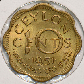 Ceylon 1951 10 Cents 199036 combine shipping
