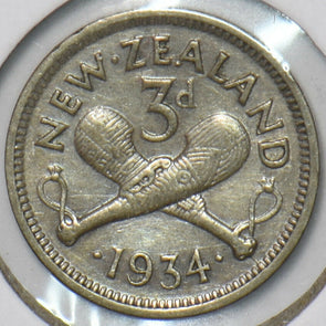 New Zealand 1934 3 Pence 903183 combine shipping