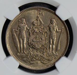 Malaya and British Borneo 1903 H 5 Cents NGC MS62 NG0512 combine shipping