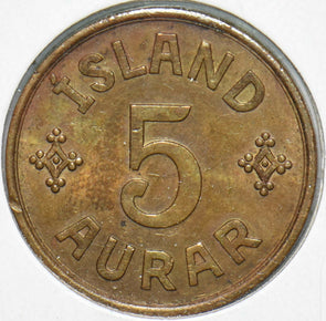 Iceland 1942 5 Aurar 293381 combine shipping