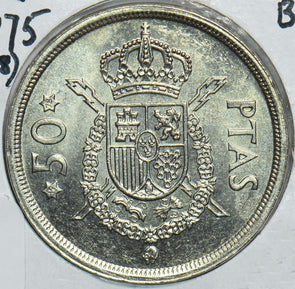 Spain 1975 50 Pesetas BU 78 198450 combine shipping