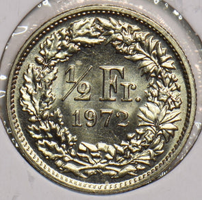 Switzerland 1972 1/2 Franc 198993 combine shipping