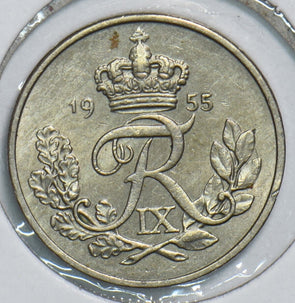 Denmark 1955 10 Ore 198260 combine shipping