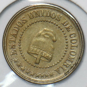 Colombia 1881 2 1/2 Centavos 296687 combine shipping