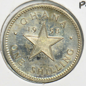 Ghana 1958 Shilling Proof 298442 combine shipping