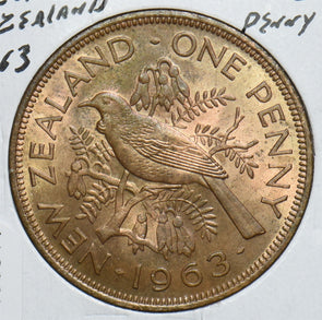 New Zealand 1963 Penny Tui Bird 198944 combine shipping