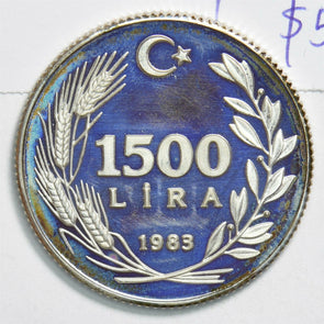 Turkey 1983 1500 Lira Goat animal Proof World food day T0121 combine shipping