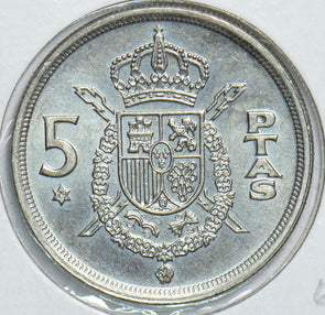 Spain 1975 5 Pesetas UNC 904730 combine shipping