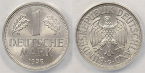 Germany 1950 -G Mark silver ANACS MS64 rare grade NG1687 combine shipping