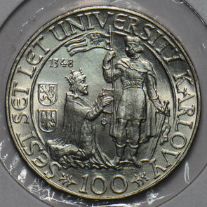 Czechoslovakia 1948 100 Korun Lion animal 296789 combine shipping