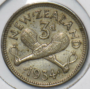New Zealand 1934 3 Pence 194720 combine shipping