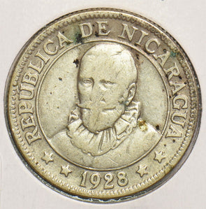 Nicaragua 1928 25 Centavos 199107 combine shipping
