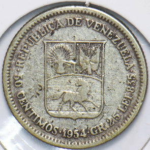Venezuela 1954 50 Centimos Horse animal 192188 combine shipping