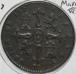 Spain 1837 8 Maravedis 297175 combine shipping