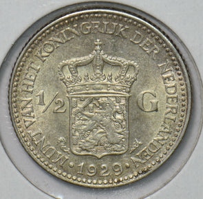 Netherlands 1929 1/2 Gulden 490105 combine shipping
