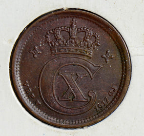 Denmark 1917 2 Ore  D0067 combine shipping