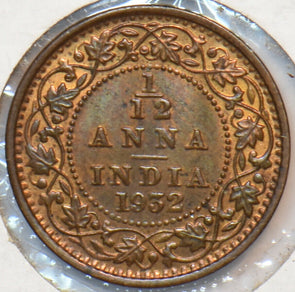 British India 1932 1/12 Anna 194522 combine shipping