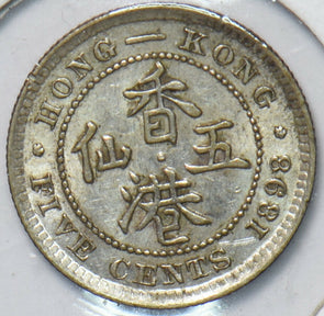 Hong Kong 1898 5 Cents 293880 combine shipping