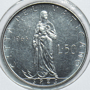 Vatican 1963 50 Lire 153807 combine shipping