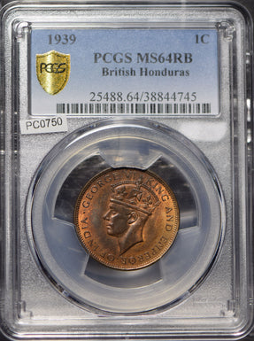 British Honduras 1939 Cent PCGS MS64RB PC0750 combine shipping