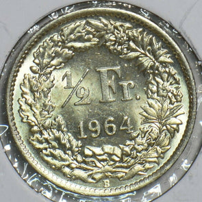 Switzerland 1964 1/2 Franc 298057 combine shipping
