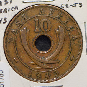 East Africa 1943 10 Cents  901780 combine shipping