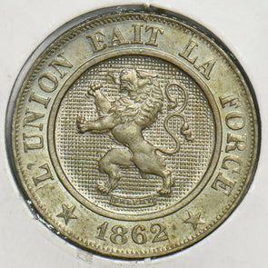 Belgium 1862 10 Centimes UNC 298549 combine shipping