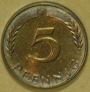 Germany 1969 5 Pfennig 292572 combine shipping