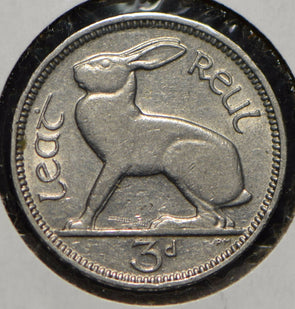 Ireland 1940 3 Pence Hare animal  191193 combine shipping