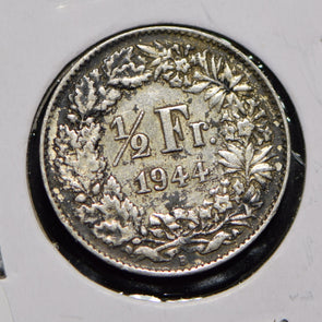 Switzerland 1944 1/2 Franc  900830 combine shipping