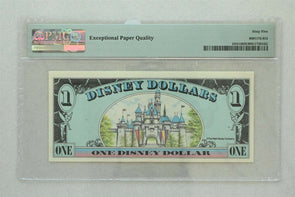 Disney Dollar 1990 Dollar PMG Gem UNC 65EPQ DIS15. Mickey. Sleeping Beauty's Ca