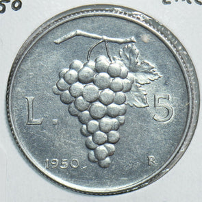 Italy 1950 5 Lire 198058 combine shipping