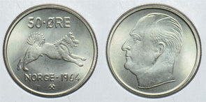 Norway 1964 50 Ore Elkhound 198557 combine shipping